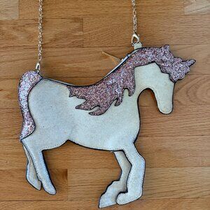 Unicorn Glitter Crossbody Purse
